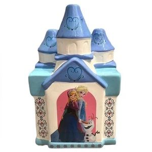 Disney Frozen Castle Theme Elsa Anna Olaf Ceramic Piggy Bank Disney Coin Bank